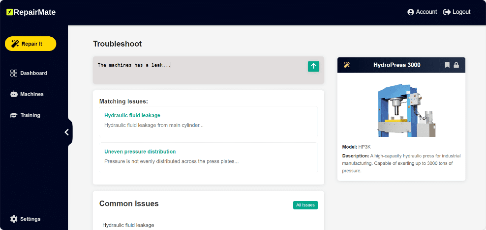 Troubleshooting Interface