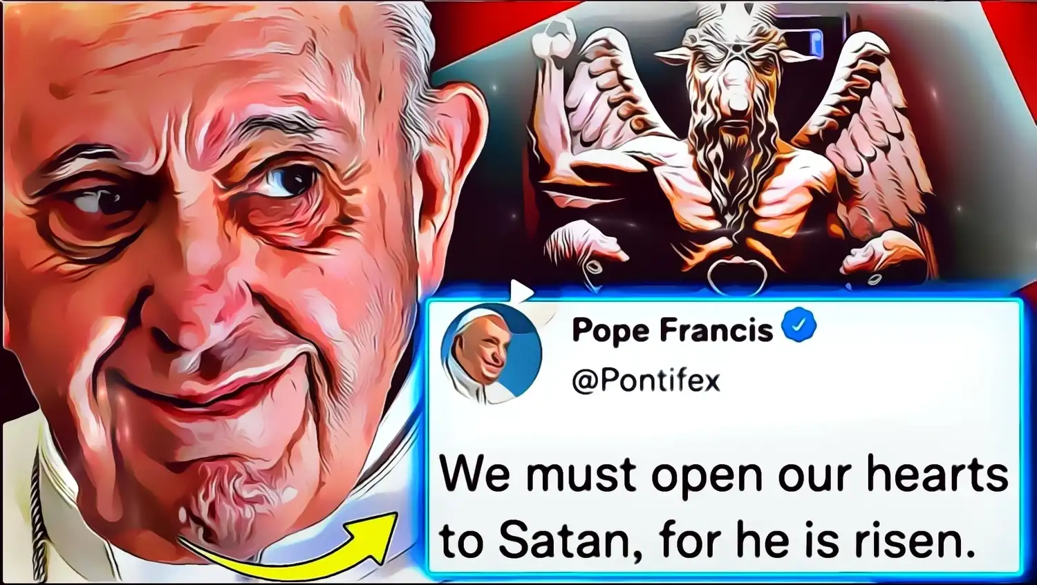 Paavi Franciscus käskee kristittyjä ‘rukoilemaan Saatanaa’ ‘todellisen valaistumisen’ puolesta.