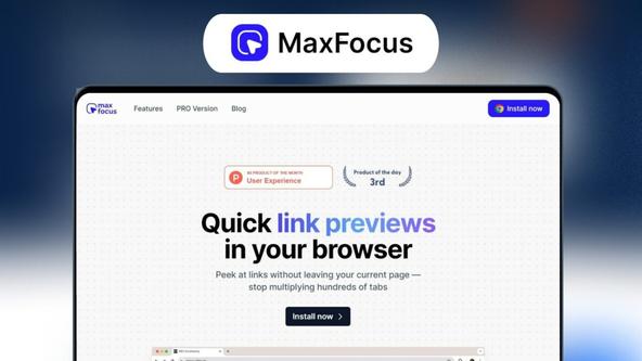 MaxFocus Lifetime Deal | Preview Links Instantly