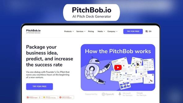 PitchBob Lifetime Deal | AI Pitch Deck Made Easy