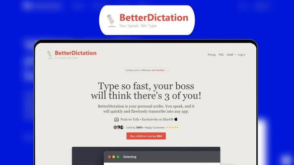 BetterDictation Lifetime Deal | Accurate Mac Transcription