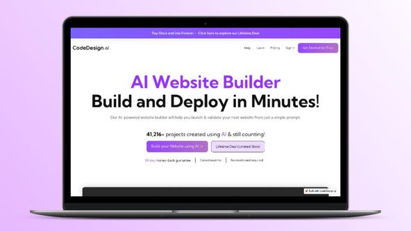 CodeDesign AI Lifetime Deal | Build Your Website Effortlessly