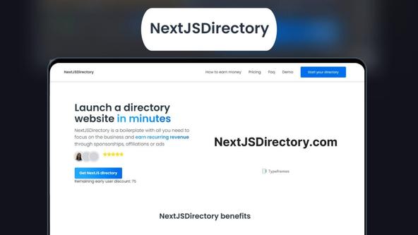 NextJSDirectory Lifetime Deal | Launch Your Directory Fast