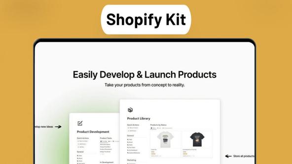 Notion Shopify Kit Lifetime Deal | Simplify Ecommerce Management