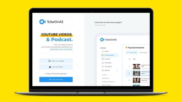 TubeOnAI Lifetime Deal | Effortless YouTube & Podcast Summaries