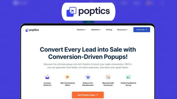 Poptics Lifetime Deal | Boost Sales with Smart Popups