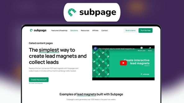 Subpage.co Lifetime Deal | Supercharge Lead Generation