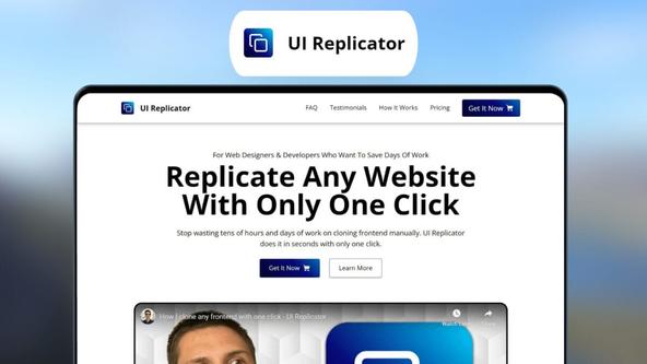 UI Replicator Lifetime Deal | Clone Websites Instantly