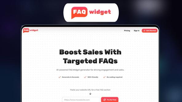 FAQ Widget Lifetime Deal | Boost Sales & User Experience