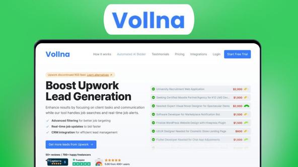 Vollna Lifetime Deal | Supercharge Upwork Leads