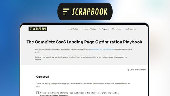 SaaS Landing Page Playbook Lifetime Deal | 96 Actionable Tips