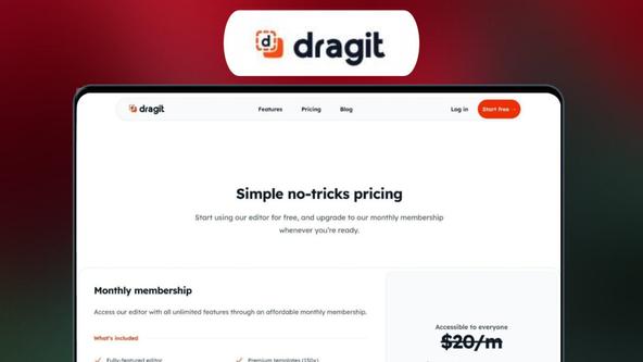 Dragit Lifetime Deal | No-Code Email & Web Design