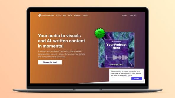 SoundMadeSeen Lifetime Deal | Turn Audio into Videos