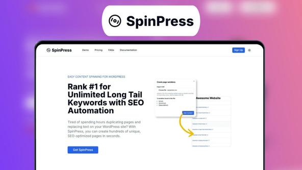 SpinPress Lifetime Deal | Automate Your Page Building