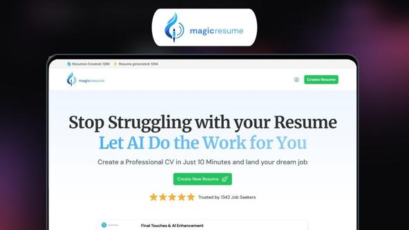 MagicResume Lifetime Deal | Craft Professional Resumes