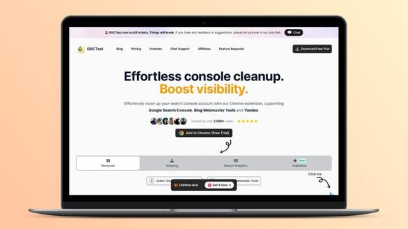 GSCTool Lifetime Deal | 20% Off URL Removal Solution
